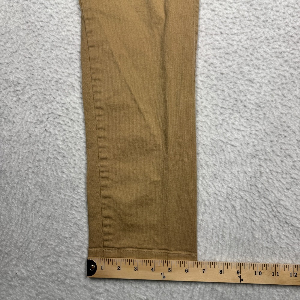 J. Crew Stretch Chino Casual Khaki Beige Straight Leg Pants Men's Size 32x34 - Picture 10 of 14